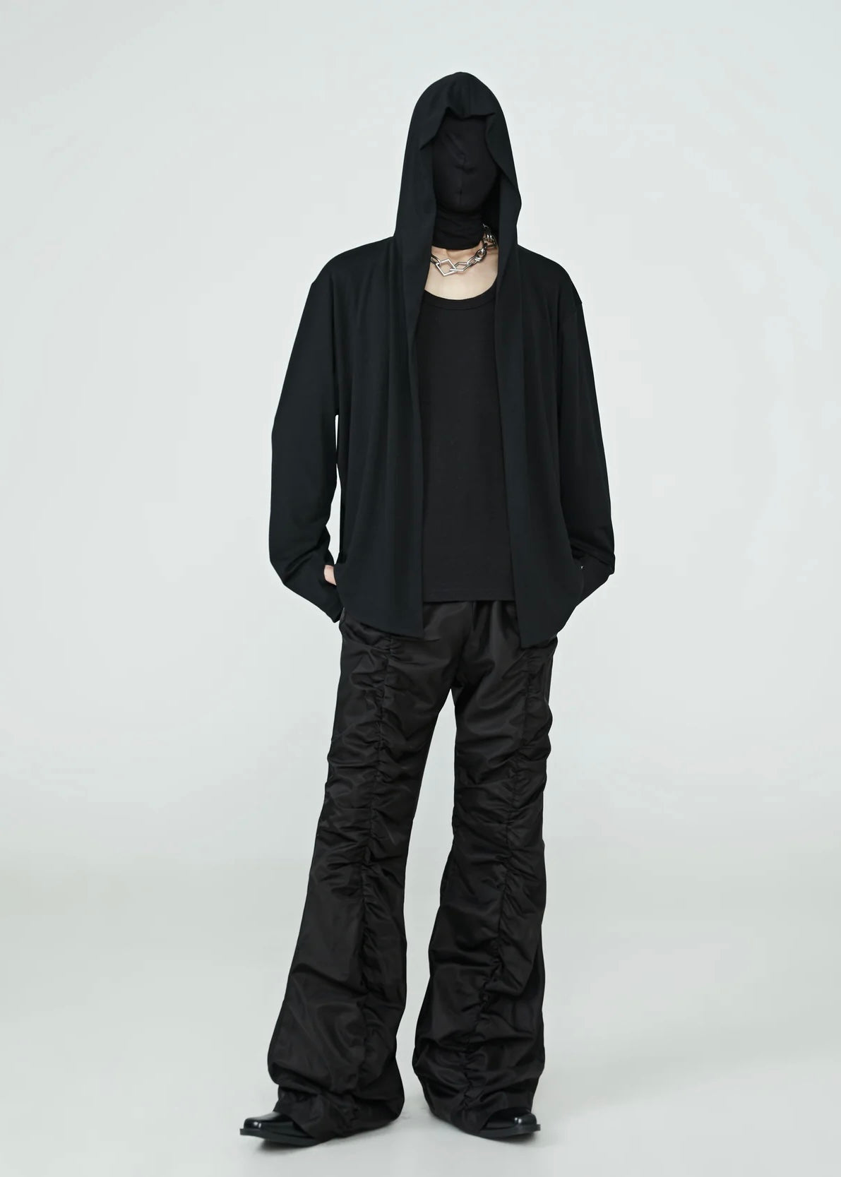 FRKM Black Hooded Cardigan