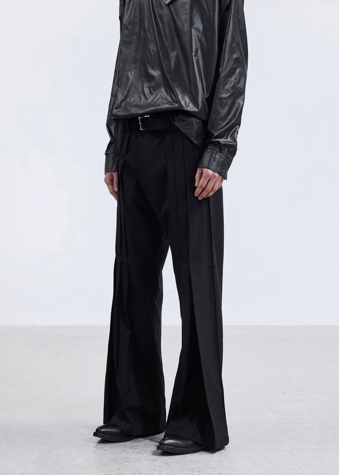 Black Wrap Trousers