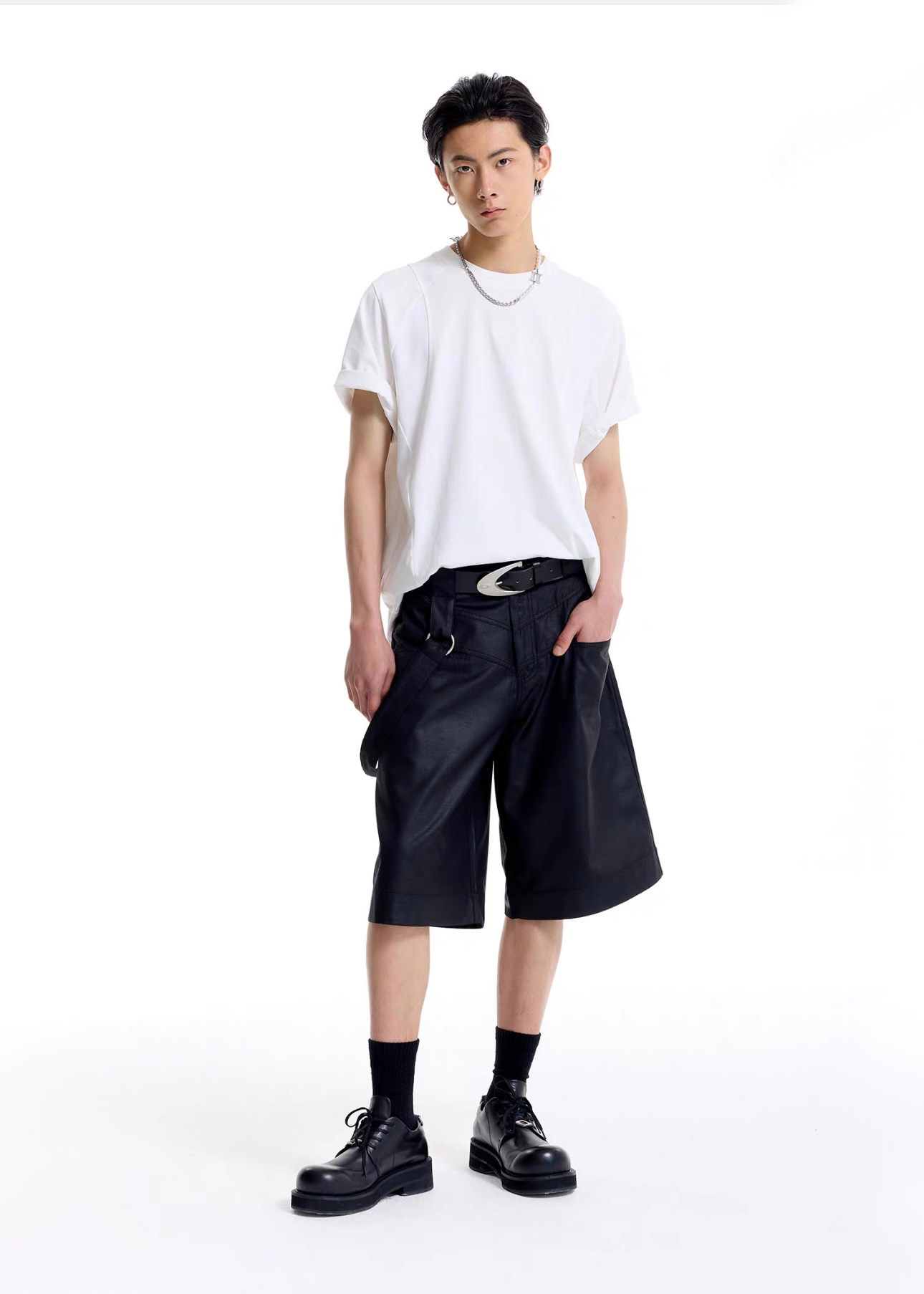 Black Cargo Shorts